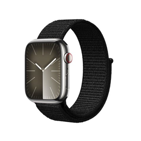 Crong Nylon Reflex - Pasek sportowy do Apple Watch 38/40/41/42 mm (czarny) Crong Nylon Reflex - Pasek sportowy do Apple Watch 38/40/41/42 mm (czarny)