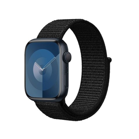 Crong Nylon Reflex - Pasek sportowy do Apple Watch 38/40/41/42 mm (czarny) Crong Nylon Reflex - Pasek sportowy do Apple Watch 38/40/41/42 mm (czarny)