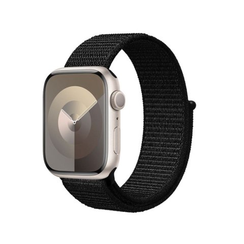 Crong Nylon Reflex - Pasek sportowy do Apple Watch 38/40/41/42 mm (czarny) Crong Nylon Reflex - Pasek sportowy do Apple Watch 38/40/41/42 mm (czarny)