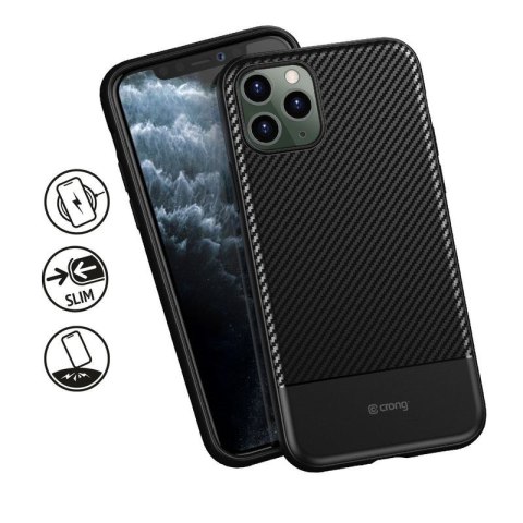 Crong Prestige Carbon Cover - Etui iPhone 11 Pro (czarny) Crong Prestige Carbon Cover - Etui iPhone 11 Pro (czarny)
