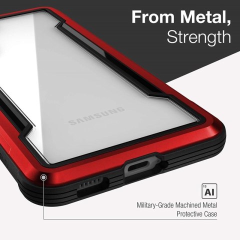 X-Doria Raptic Shield - Etui aluminiowe Samsung Galaxy S21 (Antimicrobial protection) (Red) X-Doria Raptic Shield - Etui aluminiowe Samsung Galaxy S21 (Antimicrobial protection) (Red)