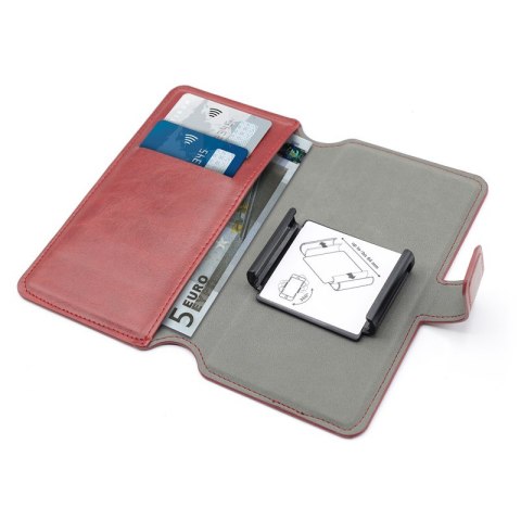 PURO Universal Wallet 360° - Uniwersalne etui obrotowe z kieszeniami na karty, rozmiar XL (czerwony) PURO Universal Wallet 360° - Uniwersalne etui obrotowe z kieszeniami na karty, rozmiar XL (czerwony)