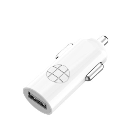 Budi - Ładowarka samochodowa USB + kabel Lightning (Biały) Budi - Ładowarka samochodowa USB + kabel Lightning (Biały)