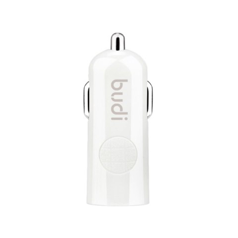 Budi - Ładowarka samochodowa USB + kabel Lightning (Biały) Budi - Ładowarka samochodowa USB + kabel Lightning (Biały)