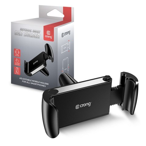 Crong Universal Smart Car Holder - Uniwersalny uchwyt samochodowy do telefonu 4"-6,5" (czarny) Crong Universal Smart Car Holder - Uniwersalny uchwyt samochodowy do telefonu 4"-6,5" (czarny)