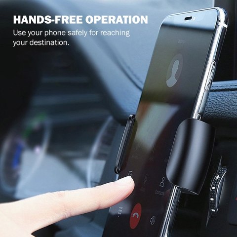 Crong Universal Smart Car Holder - Uniwersalny uchwyt samochodowy do telefonu 4"-6,5" (czarny) Crong Universal Smart Car Holder - Uniwersalny uchwyt samochodowy do telefonu 4"-6,5" (czarny)