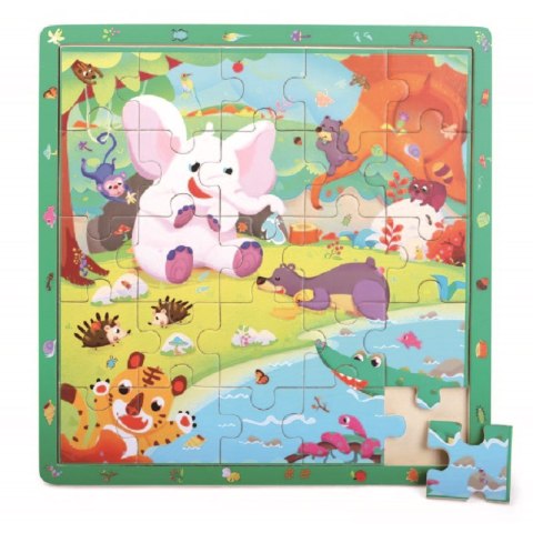 Top Bright - Drewniana gra & puzzle dżungla (25 el.) Top Bright - Drewniana gra & puzzle dżungla (25 el.)