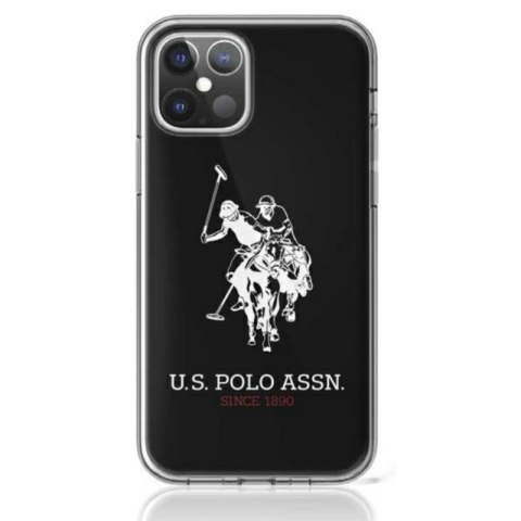 US Polo Assn Big Double Horse Logo - Etui iPhone 12 Mini (czarny) US Polo Assn Big Double Horse Logo - Etui iPhone 12 Mini (czarny)