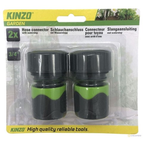 Kinzo - Złącza do węża ogrodowego 3/4 2szt. Kinzo - Złącza do węża ogrodowego 3/4 2szt.
