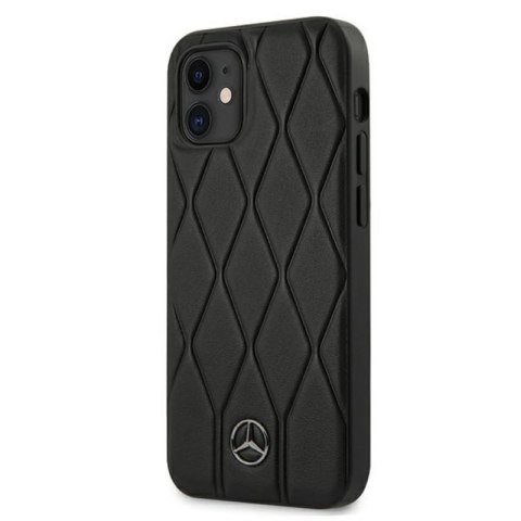 Mercedes Leather Wave Line - Etui iPhone 12 mini (black) Mercedes Leather Wave Line - Etui iPhone 12 mini (black)