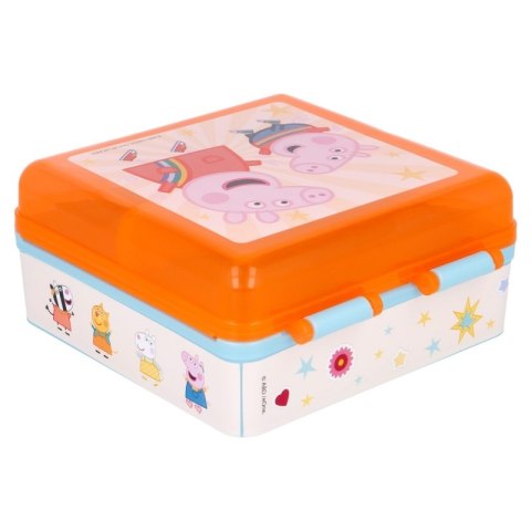 Peppa Pig - Śniadaniówka Lunchbox kwadratowy Świnka Peppa Peppa Pig - Śniadaniówka Lunchbox kwadratowy Świnka Peppa