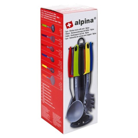 Alpina - Przybory kuchenne 6szt. + stojak Alpina - Przybory kuchenne 6szt. + stojak