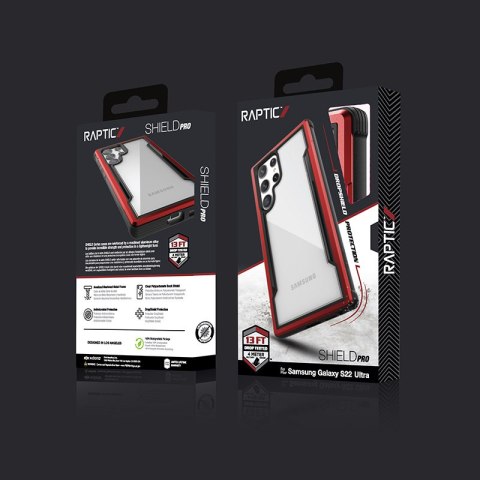 X-Doria Raptic Shield Pro - Etui Samsung Galaxy S22 Ultra 5G (Antimicrobial Protection) (Red) X-Doria Raptic Shield Pro - Etui Samsung Galaxy S22 Ultra 5G (Antimicrobial Protection) (Red)