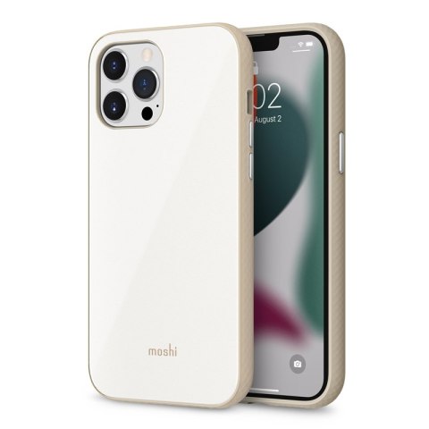Moshi iGlaze Slim Hardshell Case - Etui iPhone 13 Pro Max (system SnapTo) (Pearl White) Moshi iGlaze Slim Hardshell Case - Etui iPhone 13 Pro Max (system SnapTo) (Pearl White)