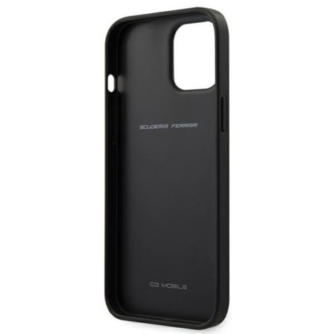 FERRARI Off Track Perforated - Etui iPhone 12 Pro Max (czerwony) FERRARI Off Track Perforated - Etui iPhone 12 Pro Max (czerwony)
