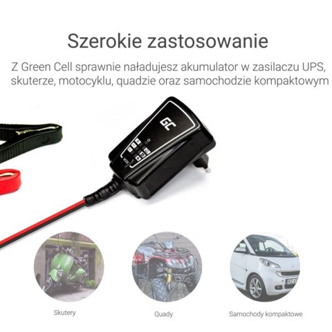 Green Cell - Ładowarka, prostownik do Akumulatorów 6V / 12V (1A) Green Cell - Ładowarka, prostownik do Akumulatorów 6V / 12V (1A)