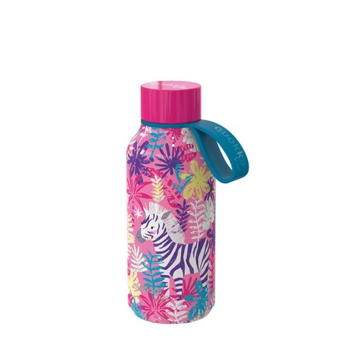 Quokka Solid Kids with strap - Butelka termiczna ze stali nierdzewnej 330 ml z paskiem (Zebras) Quokka Solid Kids with strap - Butelka termiczna ze stali nierdzewnej 330 ml z paskiem (Zebras)