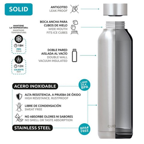 Quokka Solid Kids with strap - Butelka termiczna ze stali nierdzewnej 330 ml z paskiem (Zebras) Quokka Solid Kids with strap - Butelka termiczna ze stali nierdzewnej 330 ml z paskiem (Zebras)
