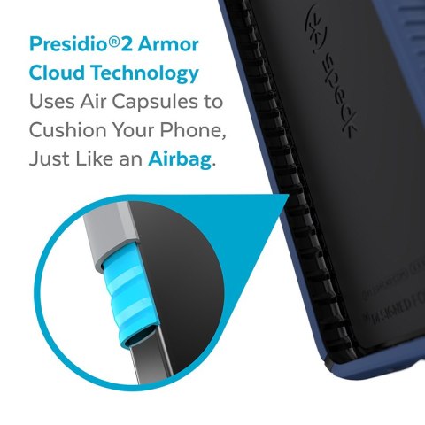 Speck Presidio2 Grip - Etui Samsung Galaxy S22+ z powłoką MICROBAN (Coastal Blue/Black) Speck Presidio2 Grip - Etui Samsung Galaxy S22+ z powłoką MICROBAN (Coastal Blue/Black)