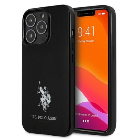 US Polo Assn Horses Logo - Etui iPhone 13 Pro Max (czarny) US Polo Assn Horses Logo - Etui iPhone 13 Pro Max (czarny)