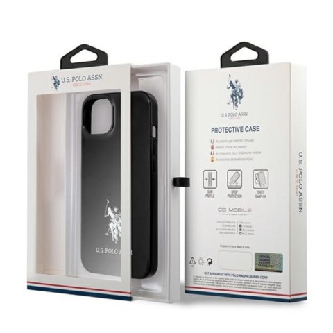 US Polo Assn Horses Logo - Etui iPhone 13 (czarny) US Polo Assn Horses Logo - Etui iPhone 13 (czarny)