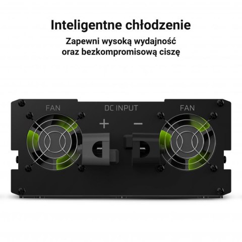 Green Cell - Przetwornica napięcia Inwerter 12V na 230V 3000W/6000W Modyfikowana sinusoida Green Cell - Przetwornica napięcia Inwerter 12V na 230V 3000W/6000W Modyfikowana sinusoida