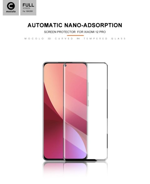 Mocolo 3D 9H Full Glue - Szkło ochronne na cały ekran Xiaomi 12 Pro (Black) Mocolo 3D 9H Full Glue - Szkło ochronne na cały ekran Xiaomi 12 Pro (Black)