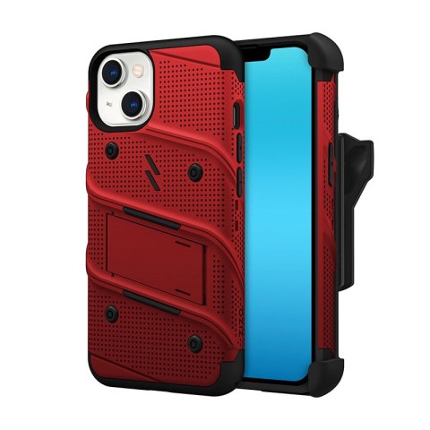 ZIZO BOLT Series - Pancerne etui iPhone 14 ze szkłem 9H na ekran + uchwyt z podstawką (czerwony) ZIZO BOLT Series - Pancerne etui iPhone 14 ze szkłem 9H na ekran + uchwyt z podstawką (czerwony)