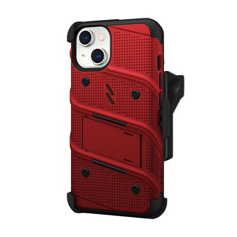 ZIZO BOLT Series - Pancerne etui iPhone 14 ze szkłem 9H na ekran + uchwyt z podstawką (czerwony) ZIZO BOLT Series - Pancerne etui iPhone 14 ze szkłem 9H na ekran + uchwyt z podstawką (czerwony)