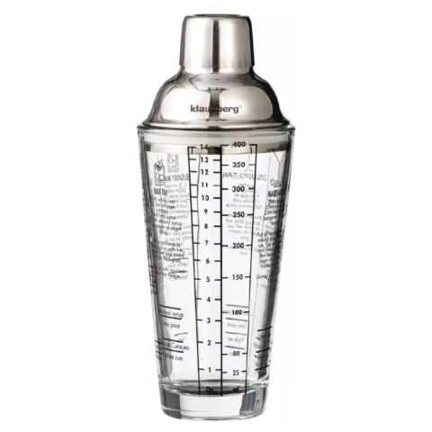 KLAUSBERG SZKLANY SHAKER BARMAŃSKI 400ml Z PRZEPISAMI KLAUSBERG KB-7647 KLAUSBERG SZKLANY SHAKER BARMAŃSKI 400ml Z PRZEPISAMI KLAUSBERG KB-7647