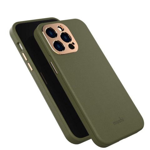 Moshi Napa Slim MagSafe - Skórzane etui iPhone 14 Pro Max (Juniper Green) Moshi Napa Slim MagSafe - Skórzane etui iPhone 14 Pro Max (Juniper Green)