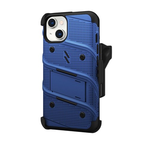 ZIZO BOLT Series - Pancerne etui iPhone 14 ze szkłem 9H na ekran + uchwyt z podstawką (niebieski) ZIZO BOLT Series - Pancerne etui iPhone 14 ze szkłem 9H na ekran + uchwyt z podstawką (niebieski)