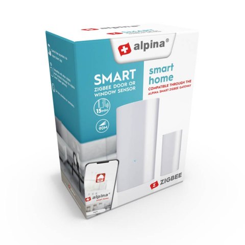 Alpina - Inteligentny sensor otwarcia okien sieć Zigbee Alpina - Inteligentny sensor otwarcia okien sieć Zigbee