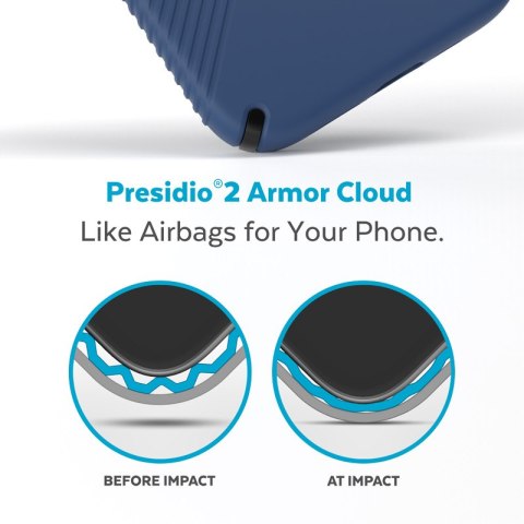 Speck Presidio2 Grip - Antypoślizgowe etui iPhone 15 Plus / 14 Plus (Coastal Blue / Black / White) Speck Presidio2 Grip - Antypoślizgowe etui iPhone 15 Plus / 14 Plus (Coastal Blue / Black / White)