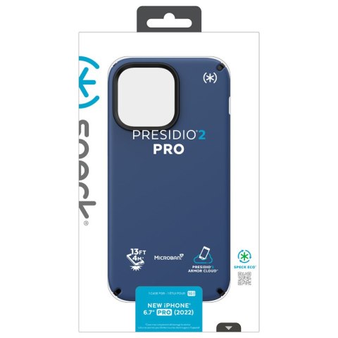 Speck Presidio2 Pro - Antybakteryjne etui iPhone 14 Pro Max (Coastal Blue / Black / White) Speck Presidio2 Pro - Antybakteryjne etui iPhone 14 Pro Max (Coastal Blue / Black / White)