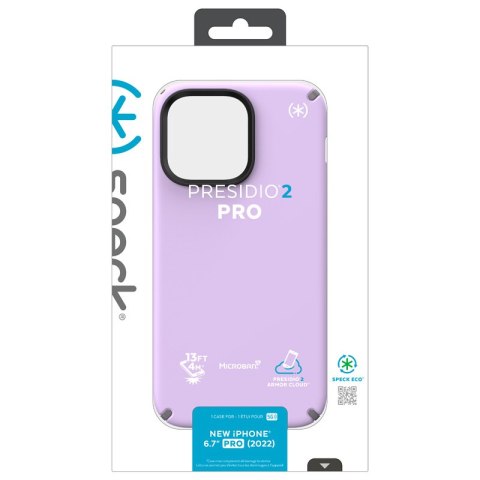 Speck Presidio2 Pro - Antybakteryjne etui iPhone 14 Pro Max (Spring Purple / Cloudygrey / White) Speck Presidio2 Pro - Antybakteryjne etui iPhone 14 Pro Max (Spring Purple / Cloudygrey / White)