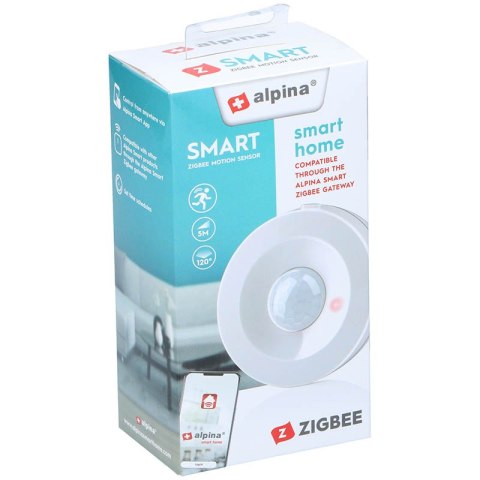 Alpina - Inteligentny czujnik ruchu PIR sieć Zigbee Alpina - Inteligentny czujnik ruchu PIR sieć Zigbee