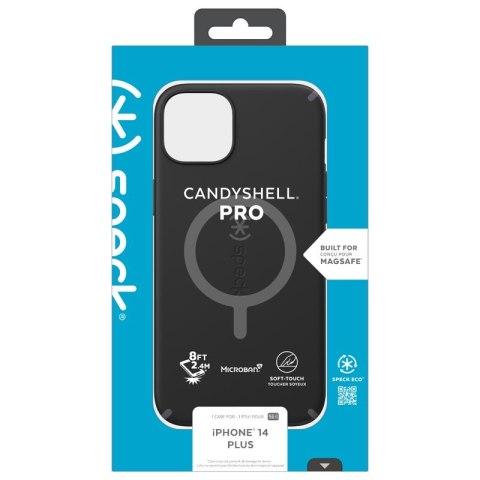 Speck CandyShell Pro + MagSafe - Etui iPhone 14 Plus z powłoką MICROBAN (Black / Slate Grey) Speck CandyShell Pro + MagSafe - Etui iPhone 14 Plus z powłoką MICROBAN (Black / Slate Grey)
