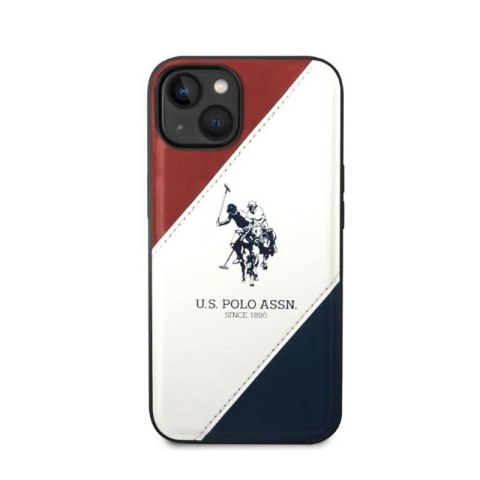 US Polo Assn Tricolor Embossed - Etui iPhone 14 Plus (biały) US Polo Assn Tricolor Embossed - Etui iPhone 14 Plus (biały)