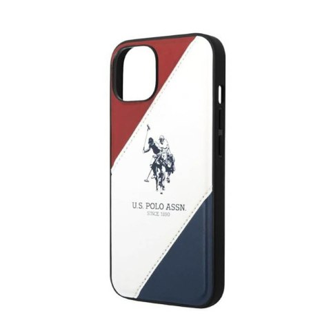 US Polo Assn Tricolor Embossed - Etui iPhone 14 Plus (biały) US Polo Assn Tricolor Embossed - Etui iPhone 14 Plus (biały)