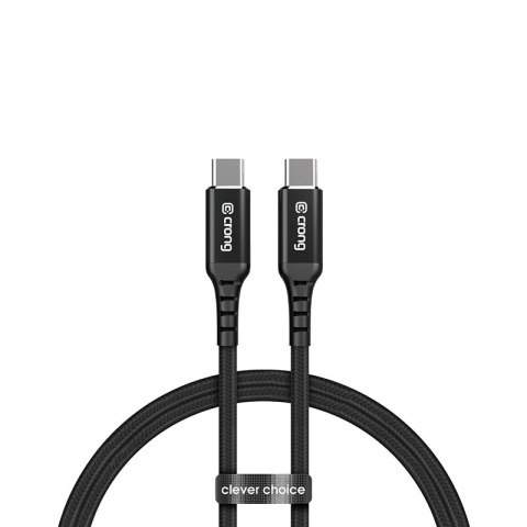 Crong Armor Link - Kabel 100W 5A USB-C do USB-C Power Delivery Fast Charging 200cm (czarny) Crong Armor Link - Kabel 100W 5A USB-C do USB-C Power Delivery Fast Charging 200cm (czarny)