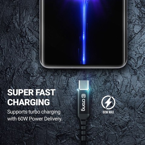 Crong Armor Link - Kabel 100W 5A USB-C do USB-C Power Delivery Fast Charging 200cm (czarny) Crong Armor Link - Kabel 100W 5A USB-C do USB-C Power Delivery Fast Charging 200cm (czarny)