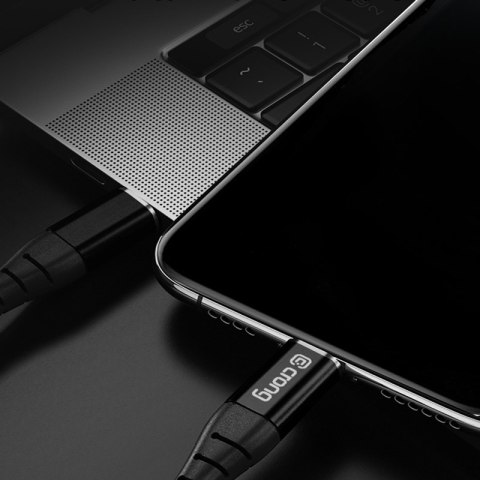 Crong Armor Link - Kabel 60W 3A USB-A do USB-C Power Delivery Fast Charging 25cm (czarny) Crong Armor Link - Kabel 60W 3A USB-A do USB-C Power Delivery Fast Charging 25cm (czarny)
