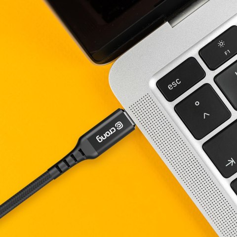 Crong Armor Link - Kabel 60W 3A USB-A do USB-C Power Delivery Fast Charging 25cm (czarny) Crong Armor Link - Kabel 60W 3A USB-A do USB-C Power Delivery Fast Charging 25cm (czarny)