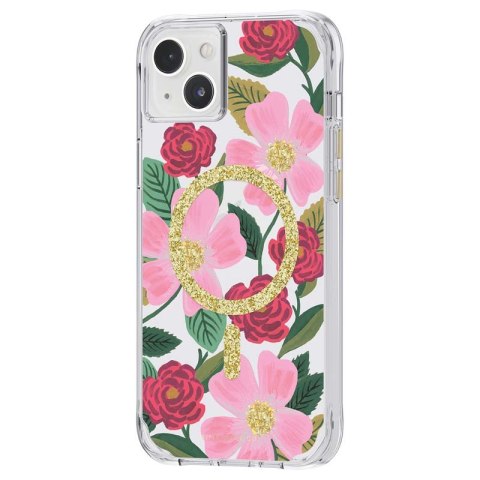 Rifle Paper Clear MagSafe - Etui iPhone 14 Plus zdobione złotem (Rose Garden) Rifle Paper Clear MagSafe - Etui iPhone 14 Plus zdobione złotem (Rose Garden)