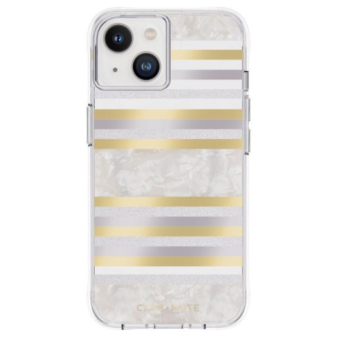 Case-Mate Pearl Stripes MagSafe - Etui iPhone 14 / iPhone 13 zdobione masą perłową (Pearl Stripes) Case-Mate Pearl Stripes MagSafe - Etui iPhone 14 / iPhone 13 zdobione masą perłową (Pearl Stripes)