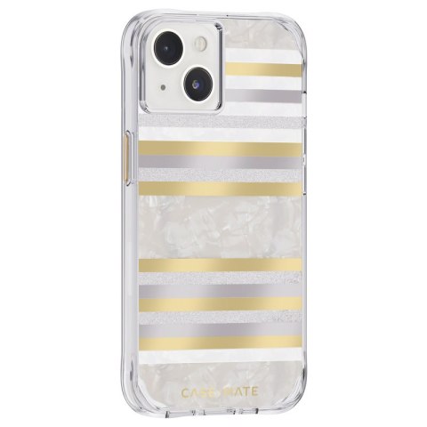 Case-Mate Pearl Stripes MagSafe - Etui iPhone 14 / iPhone 13 zdobione masą perłową (Pearl Stripes) Case-Mate Pearl Stripes MagSafe - Etui iPhone 14 / iPhone 13 zdobione masą perłową (Pearl Stripes)
