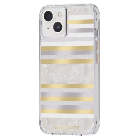 Case-Mate Pearl Stripes MagSafe - Etui iPhone 14 / iPhone 13 zdobione masą perłową (Pearl Stripes) Case-Mate Pearl Stripes MagSafe - Etui iPhone 14 / iPhone 13 zdobione masą perłową (Pearl Stripes)