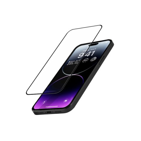 Crong Anti-Bacterial 3D Armour Glass - Szkło hartowane 9H na cały ekran iPhone 14 Pro Max + ramka instalacyjna Crong Anti-Bacterial 3D Armour Glass - Szkło hartowane 9H na cały ekran iPhone 14 Pro Max + ramka instalacyjna