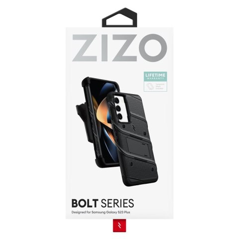 ZIZO BOLT Series - Pancerne etui Samsung Galaxy S23+ ze szkłem 9H na ekran + uchwyt z podstawką (czarny) ZIZO BOLT Series - Pancerne etui Samsung Galaxy S23+ ze szkłem 9H na ekran + uchwyt z podstawką (czarny)